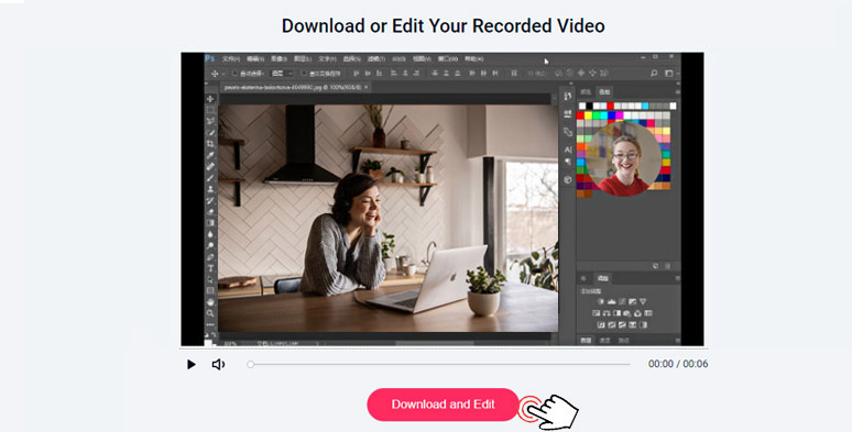 Import the recording of instructional video for further edit